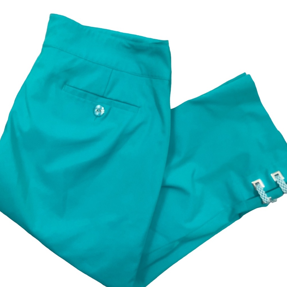 EP 10 Green Fancy Leg Capri's Golf Pockets Poly‎ Blend